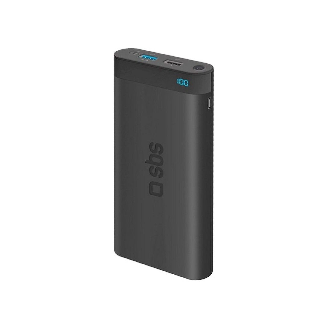 SBS Power Bank 20000mAh 2 USB 2.1 A - Black